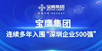 連續(xù)多年！寶鷹集團入圍“深圳企業(yè)500強”